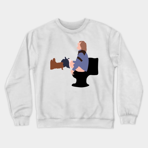 Harry on the Toilet Crewneck Sweatshirt by FutureSpaceDesigns